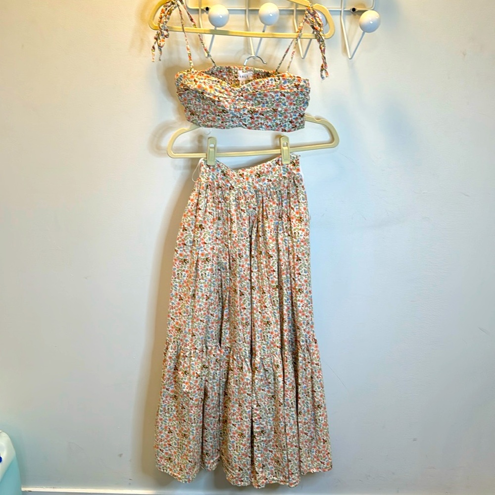 Summer bandeau/skirt set